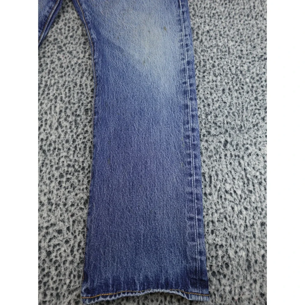 Levis 501 Jeans‎ Mens 36x30 Blue Distressed Stained Straight Button Fly